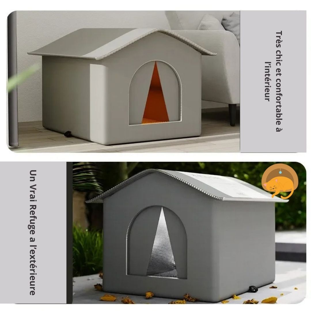 Niche pour chat extérieur - Refuge Parfait pour Vos Amis Félins