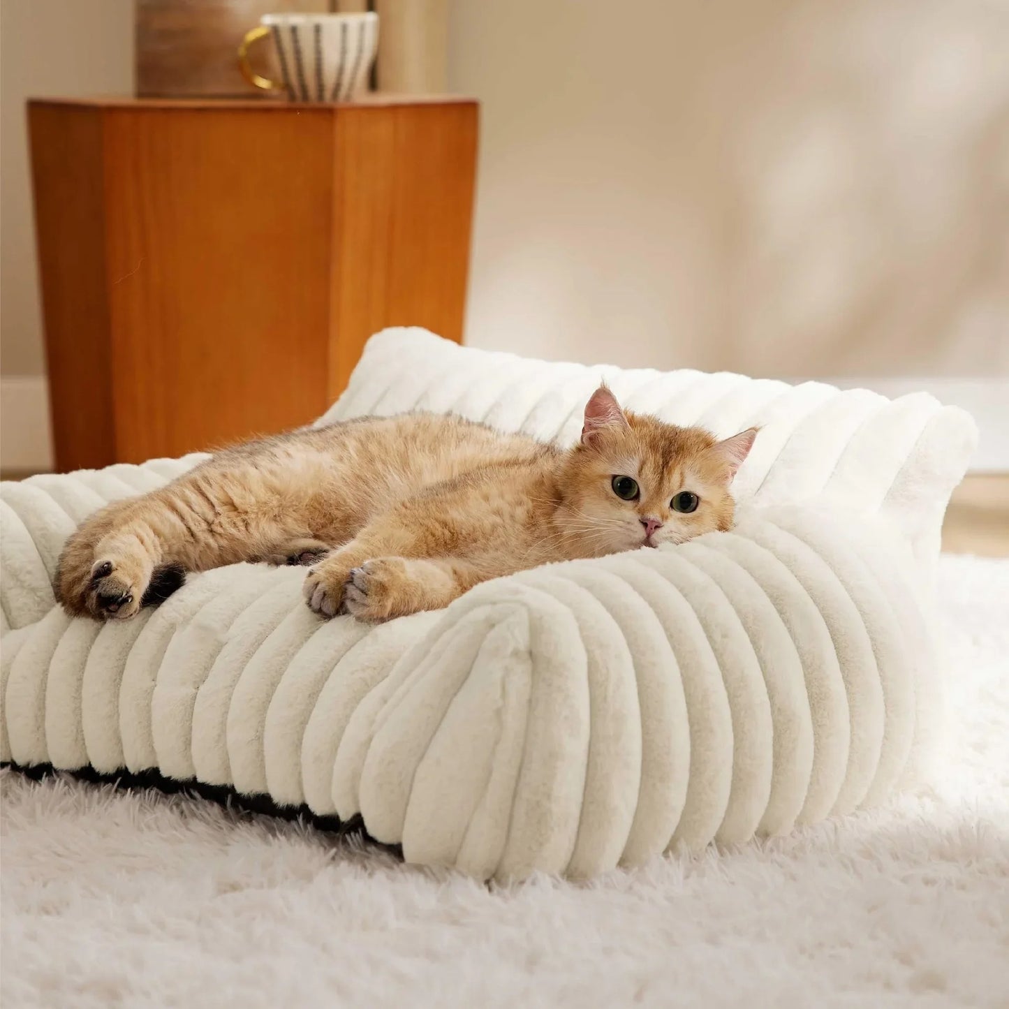 lit-pour-chat-Blanc