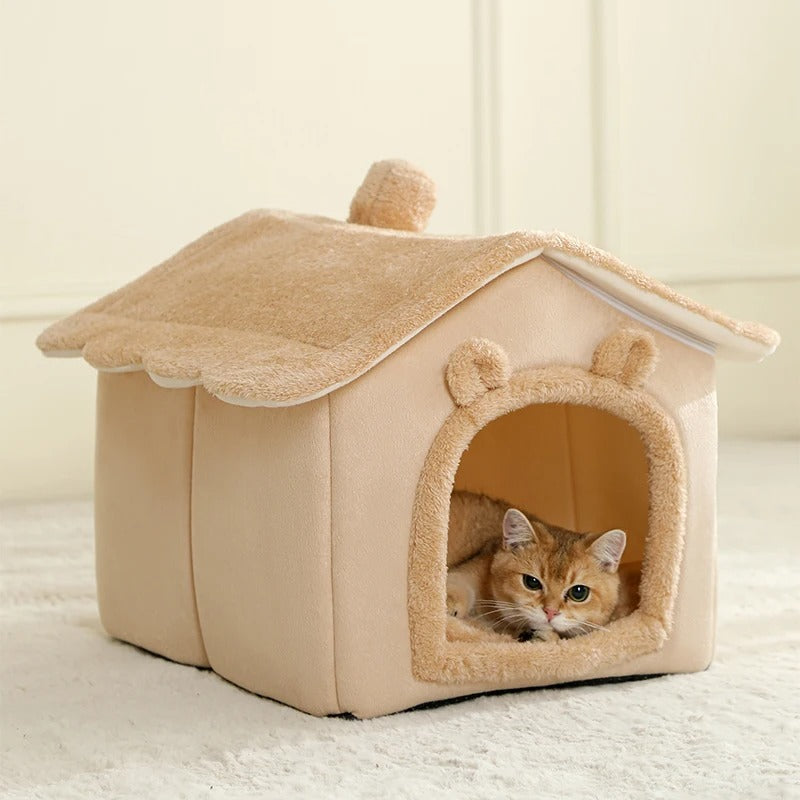 niche-pour-chat-brune