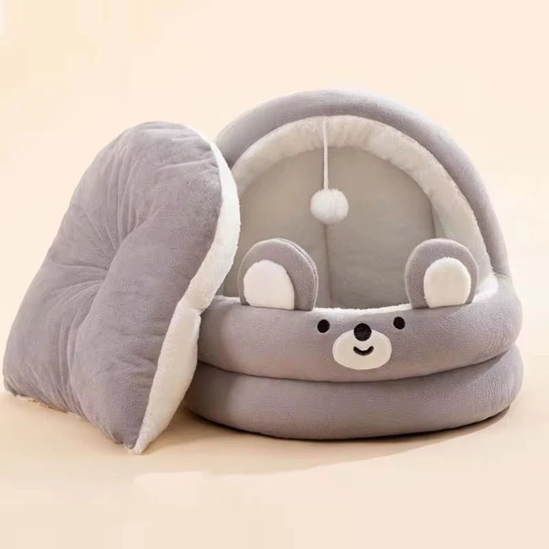 Nid De Chat Automne Hiver Lit De Chiot Confortable Pour Petit Animal