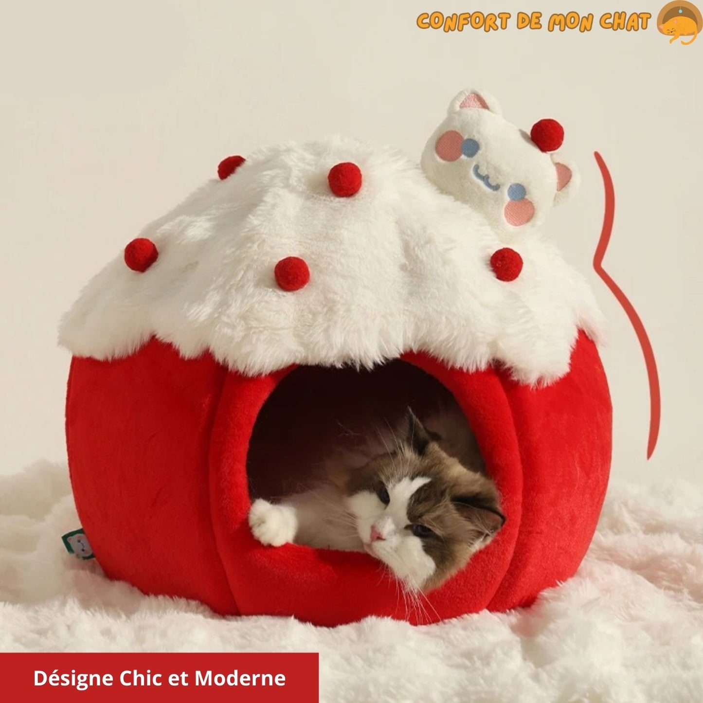 Niche pour chat-Velours™