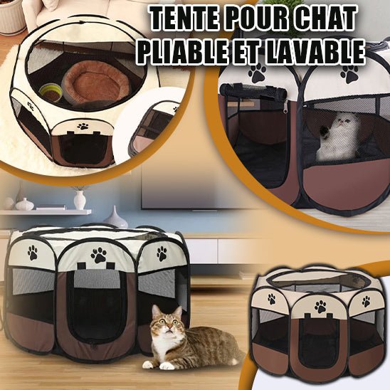 ParCat™ Parc octogonale pliable portable - CONFORTDEMONCHAT